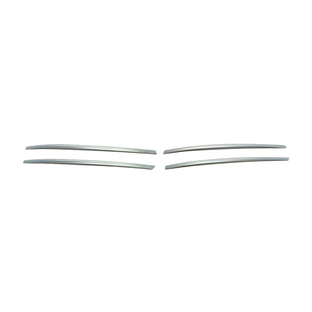 2010-2016 VW Amarok Front Bumper Grill Trim Molding Stainless Steel Silver 4 Pcs