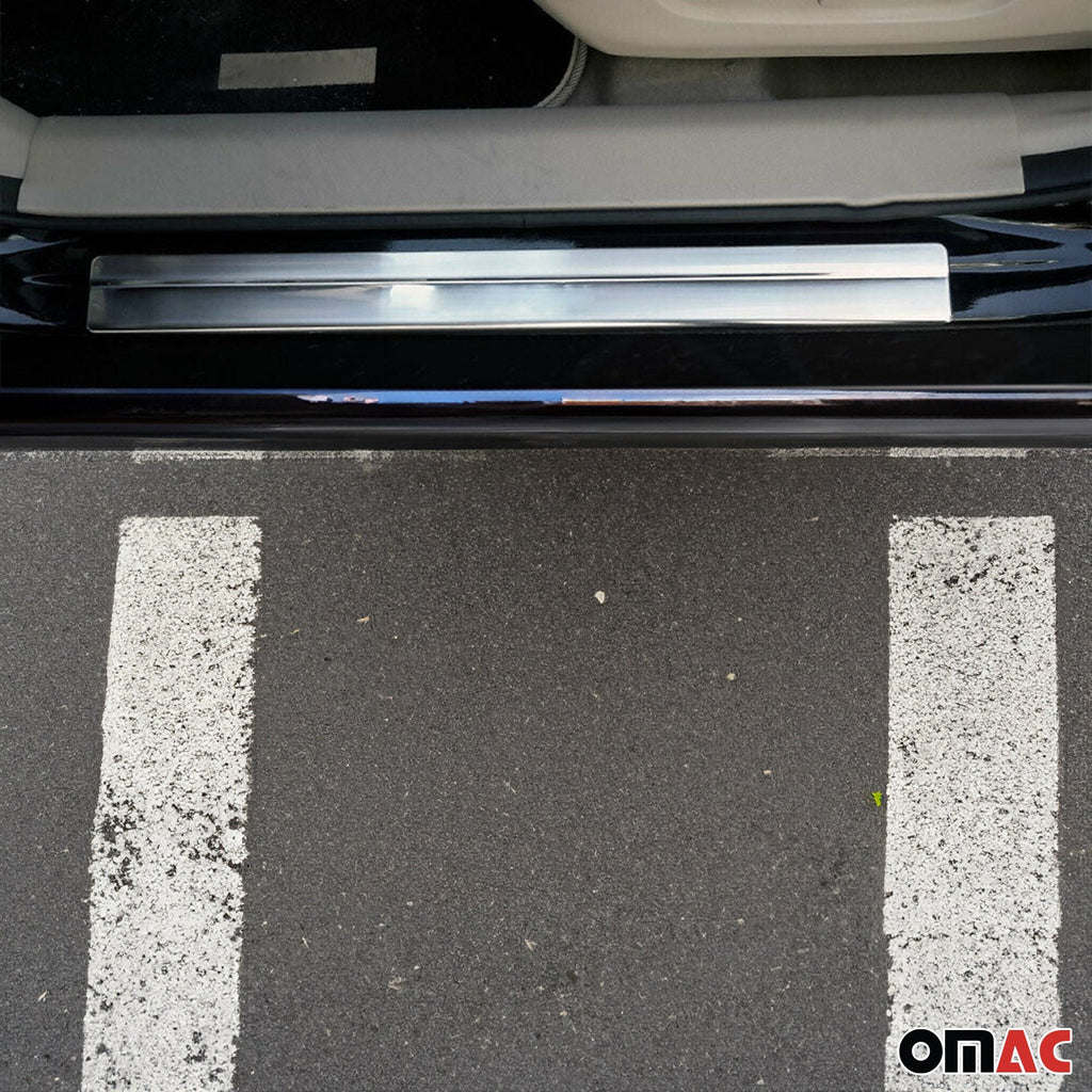 2014-2020 Nissan Rogue Door Sill Scuff Plate Scratch Protector Stainless Steel 4x