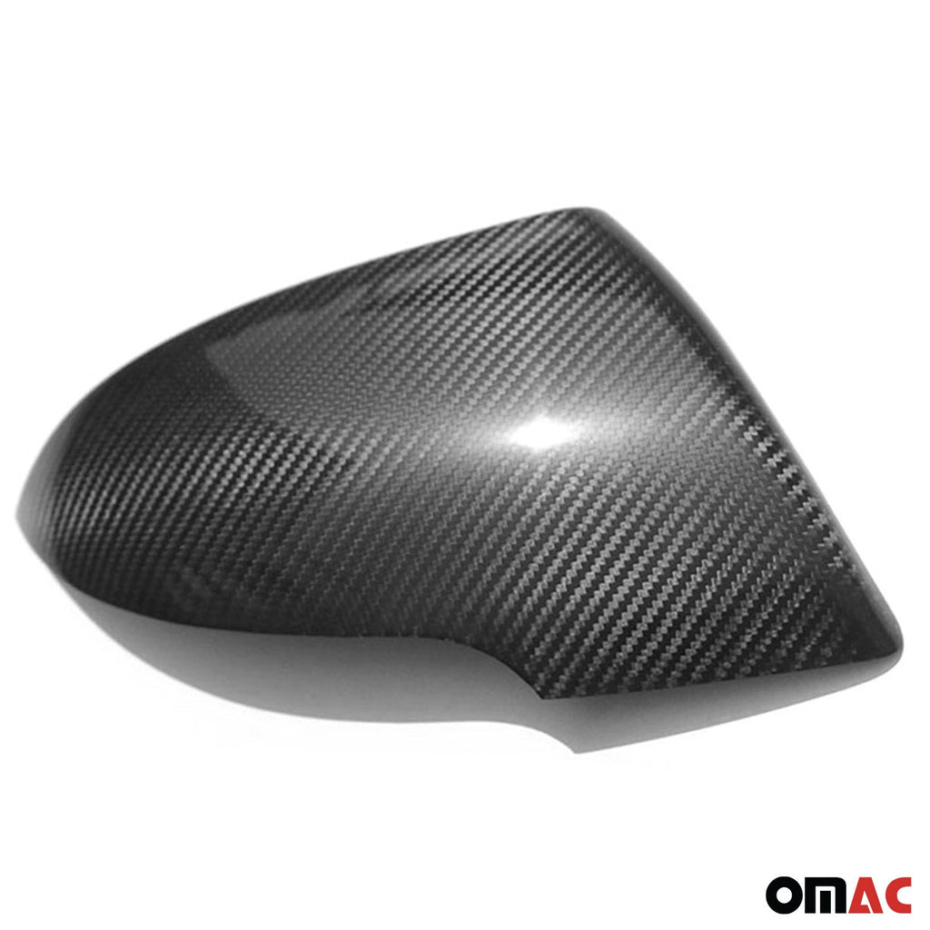2011-2014 Kia Sportage Side Mirror Cover Caps Carbon Fiber Black 2 Pcs