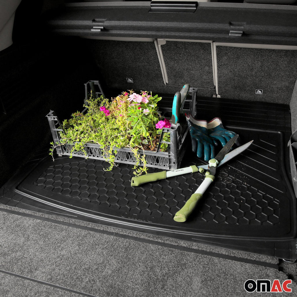 2021-2026 Kia Sorento Semi-Custom fit Cargo Mat Liner Waterproof Rubber Black 1Pc