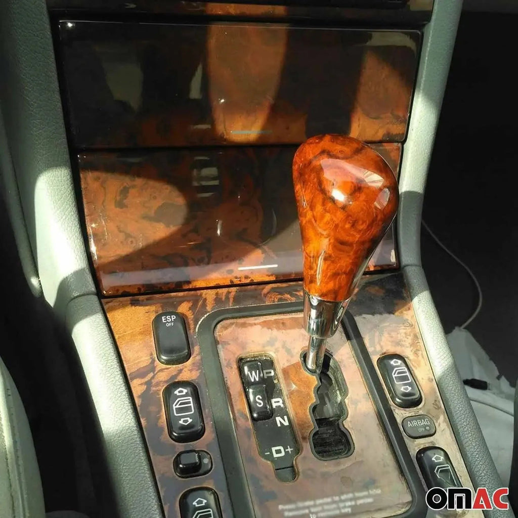 Mercedes W202 C208 C209 W210 W211 W220 R170 W163 Gear Shift Knob Handle Walnut