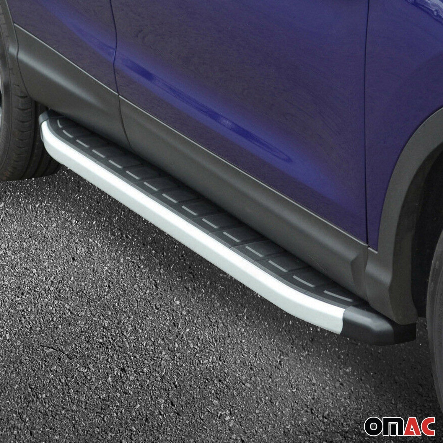 2003-2012 Land Rover Range Rover Running Boards Side Steps Silver & Black