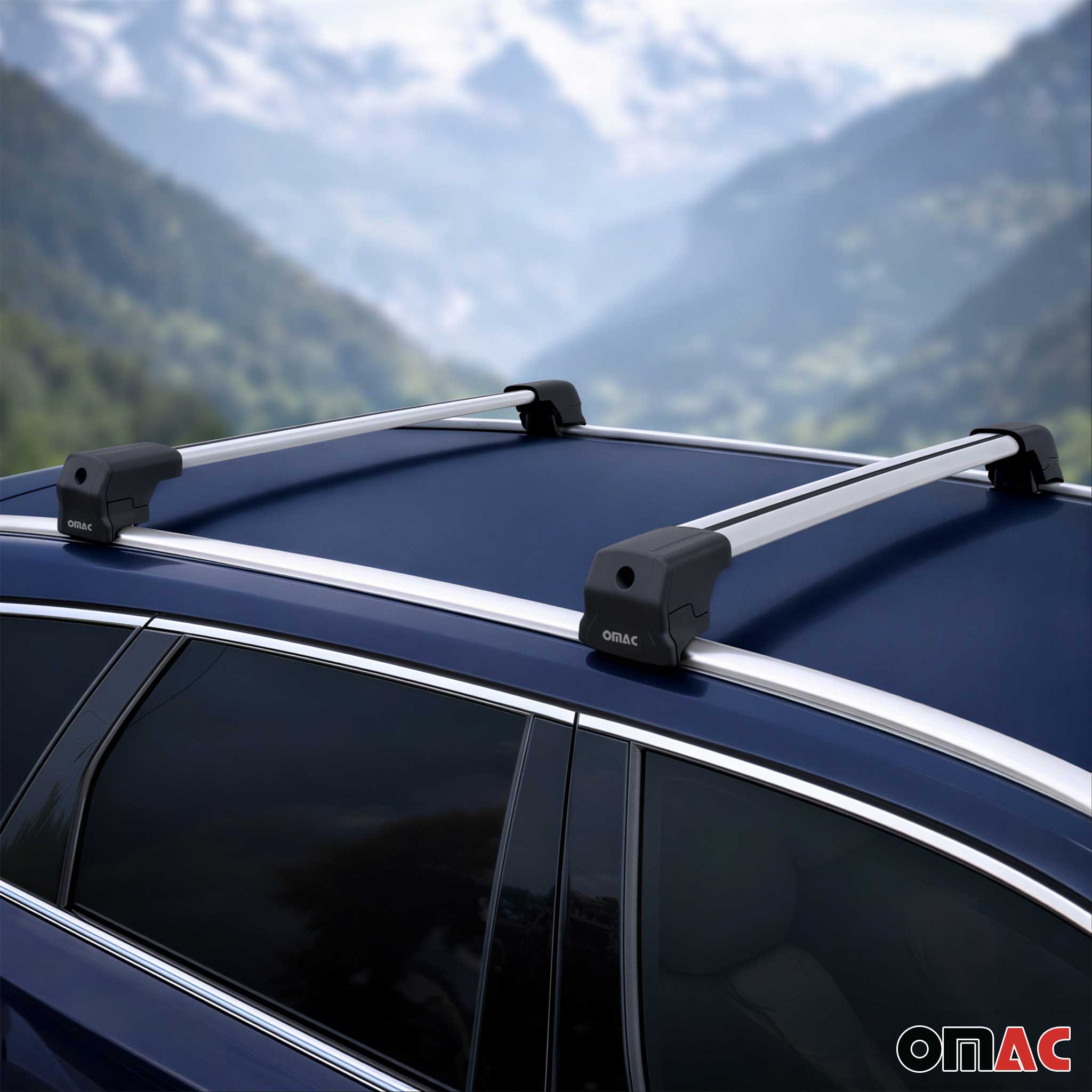 2013-2018 Audi Q3 Q3 Quattro Roof Rack Cross Bars Silver