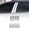 2007-2014 Cadillac Escalade Window B Pillar Posts Door Trim Steel Silver 4x