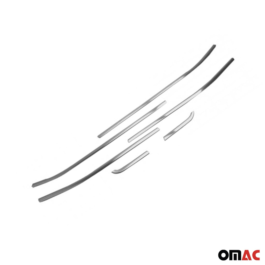 2015-2024 Jeep Renegade Window Molding Trim Streamer Brushed Steel Silver 6x