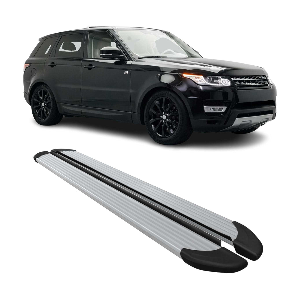 2014-2022 Land Rover Range Rover Sport Running Boards Side Steps Silver