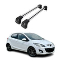 2011-2014 Mazda 2 Sport Roof Rack Cross Bars Silver