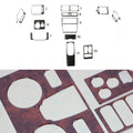 1997-2001 Audi A6 C5 All Models 4B Wooden Look Dashboard Console Trim Kit