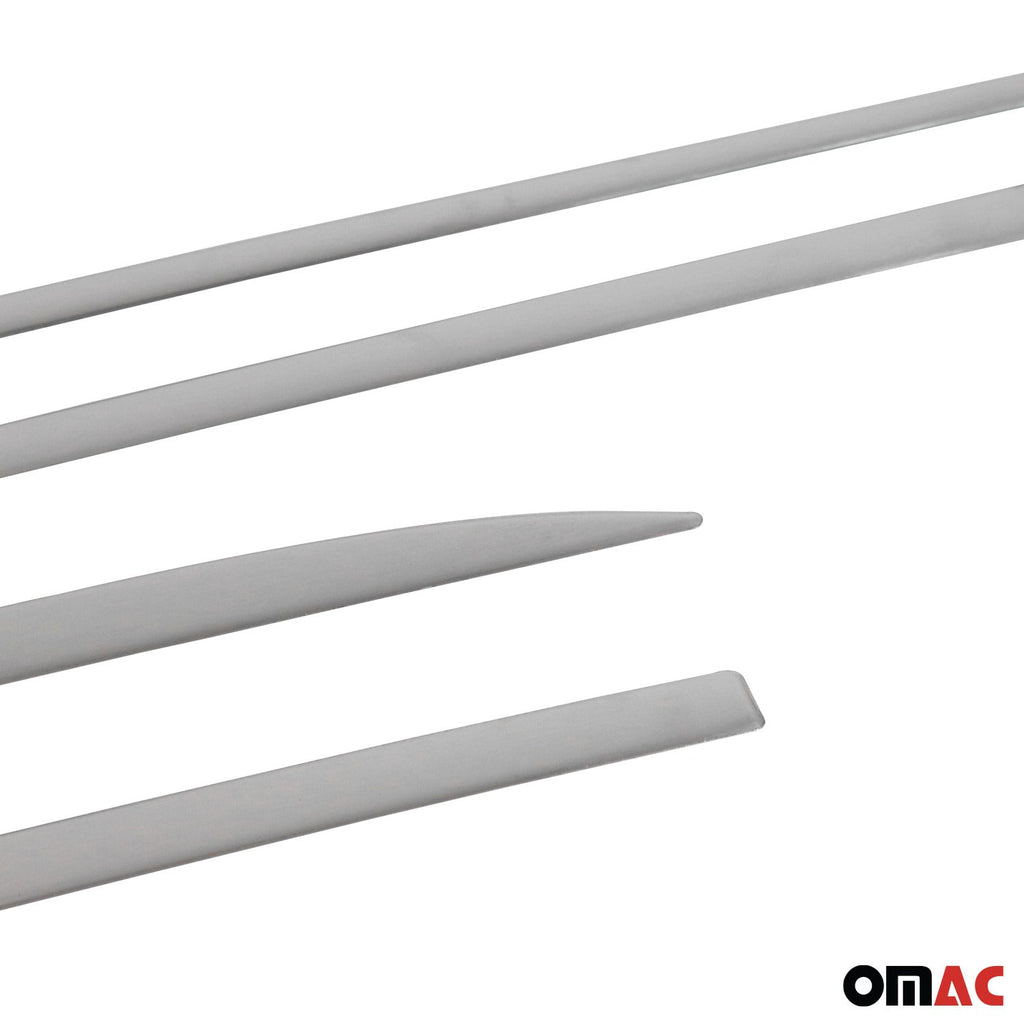 2012-2018 Toyota Auris Side Door Molding Trim Skirt Garnish Stainless Steel Silver 4 Pcs