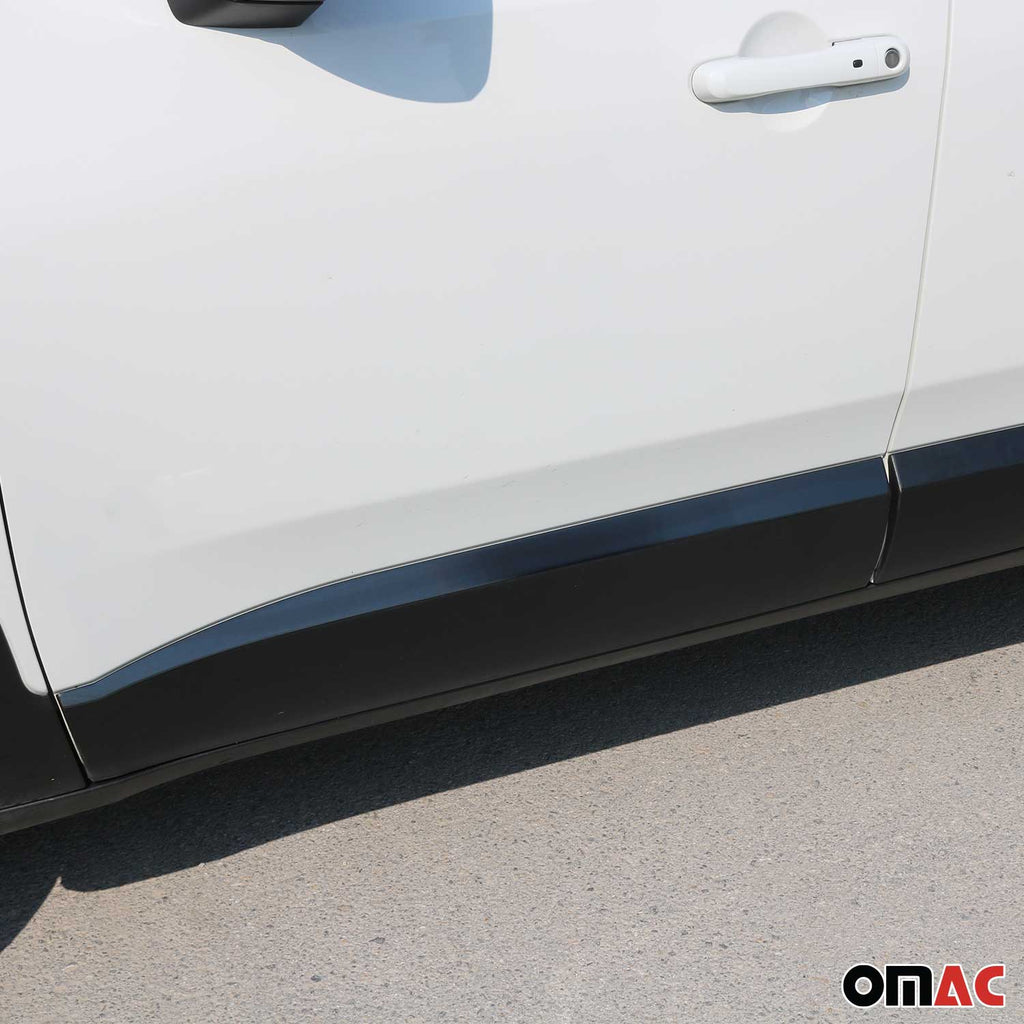 2015-2024 Jeep Renegade Side Door Molding Trim Brushed Steel Dark
