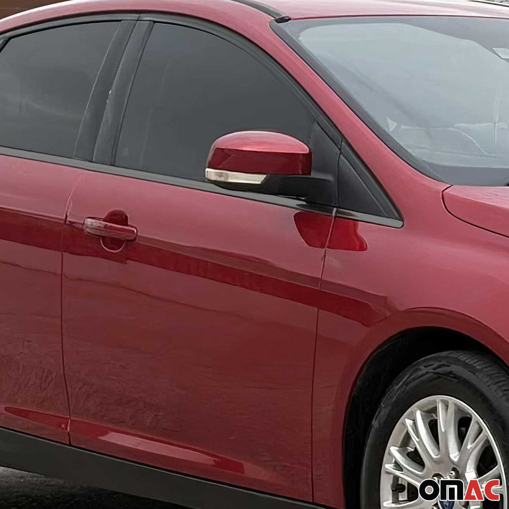 2012-2018 Ford Focus Sedan Window Molding Trim Streamer Stainless Steel