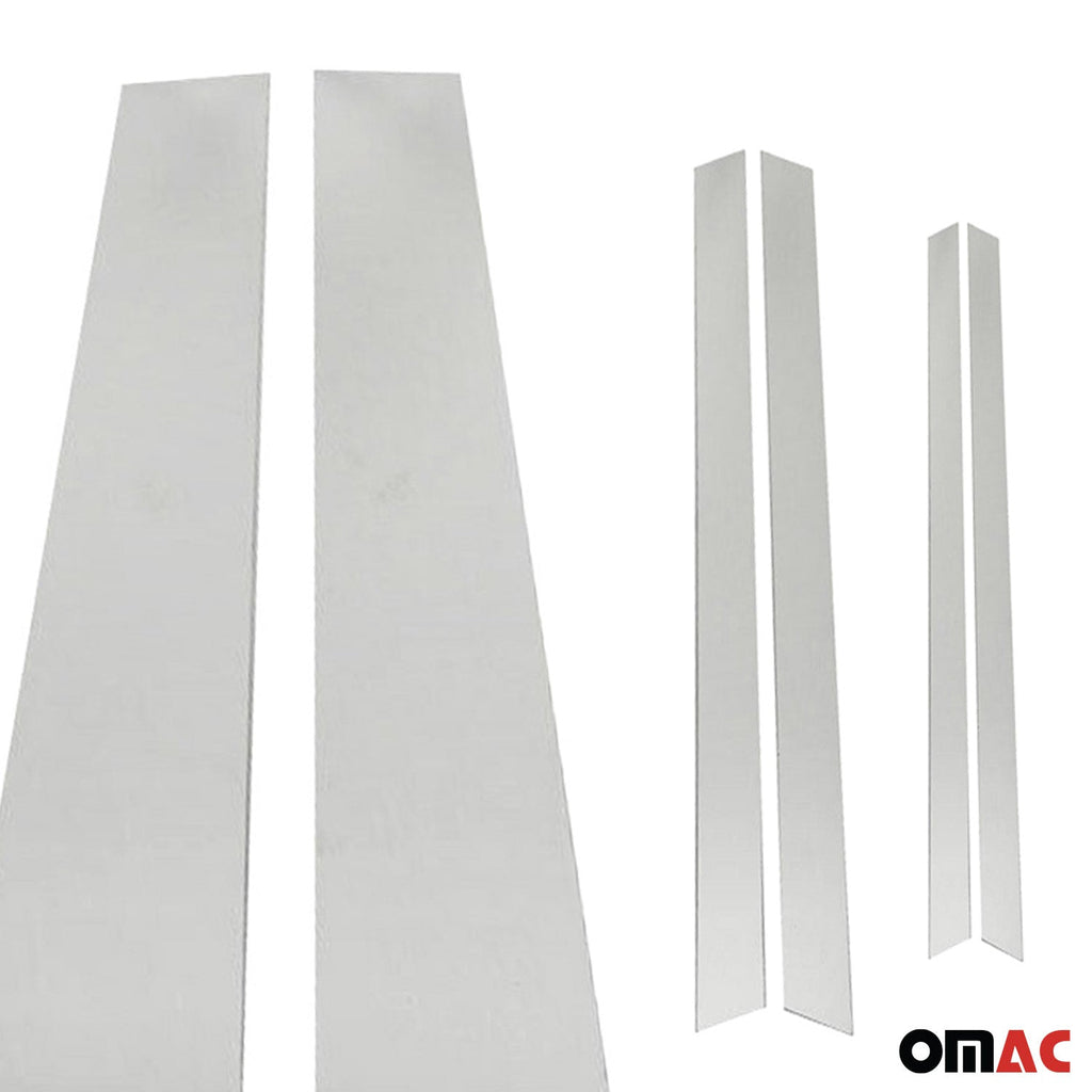2018-2020 Buick Regal Sportback Window B Pillar Posts Door Trim Cover Stainless Steel 8x