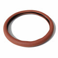 14.5-15.5’’ Steering Wheel Cover Premium Brown PU Leather Anti-slip Breathable