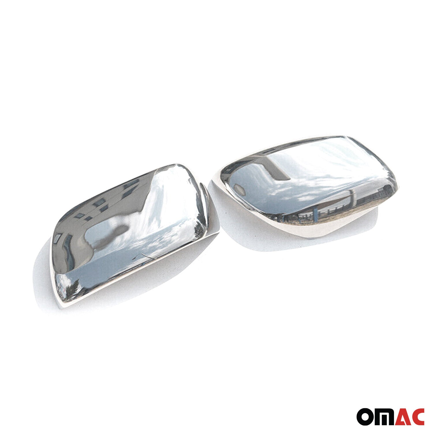 2008-2015 Lexus LX 570 Side Mirror Cover Caps Stainless Steel Silver 2 Pcs