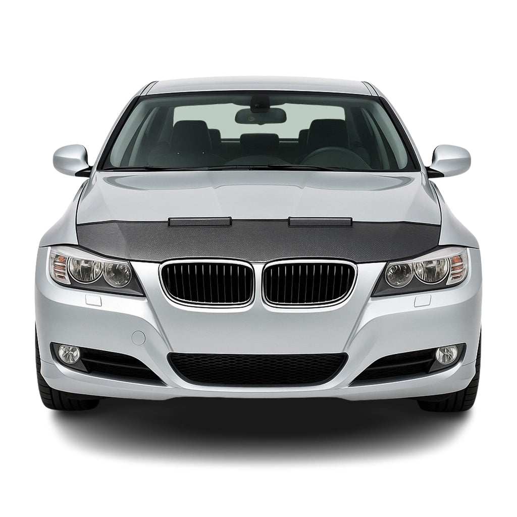 2005-2008 BMW 3 Series E90 Sedan Car Bonnet Mask Hood Bra Half Carbon