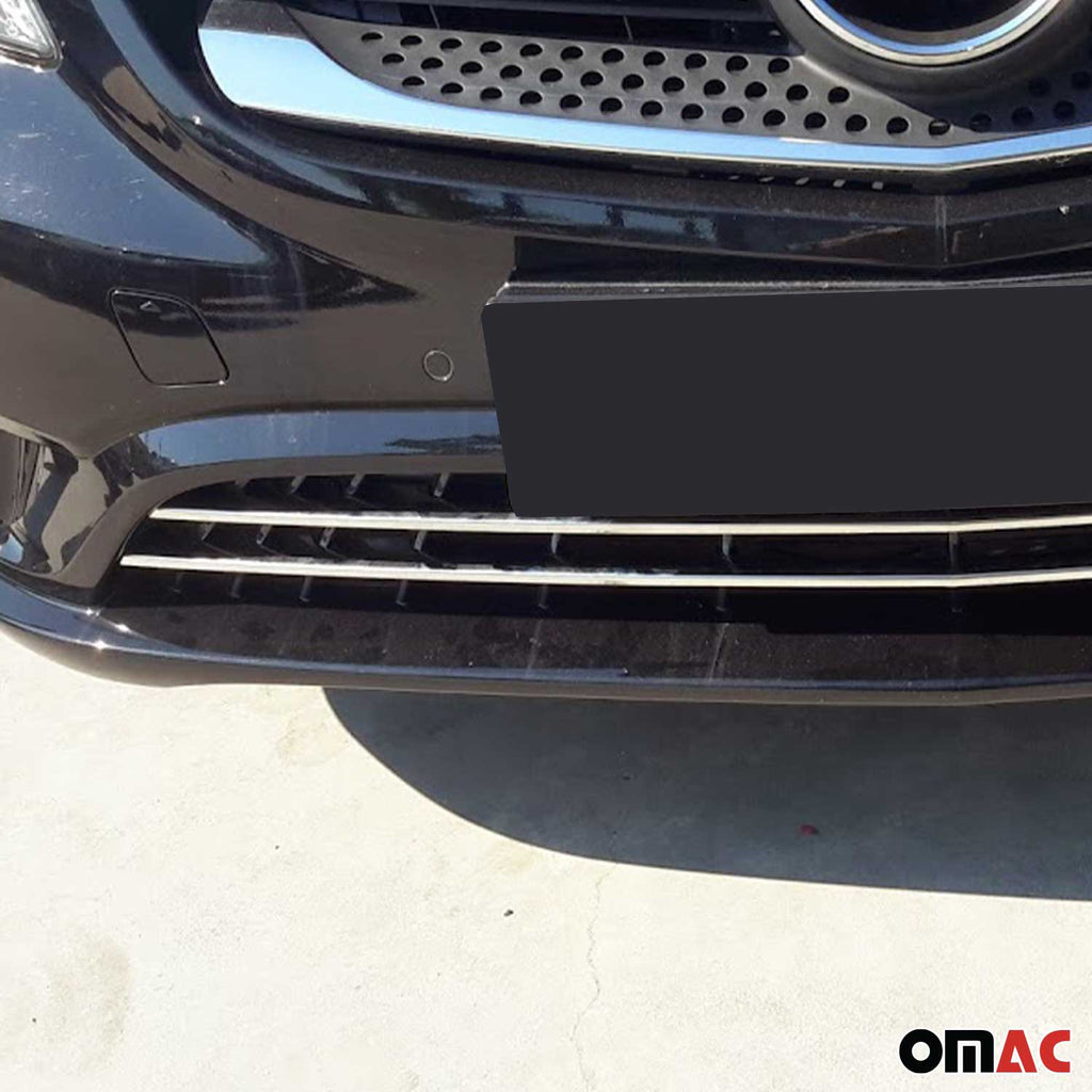 2016-2024 Mercedes Metris Front Bumper Trim Molding Stainless Steel 2Pcs