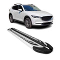 2017-2025 Mazda CX-5 2.gen Running Boards Side Steps Silver