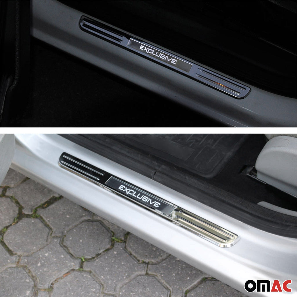 2018-2024 VW Tiguan Door Sill Scuff Plate Scratch Protector Exclusive Stainless Steel