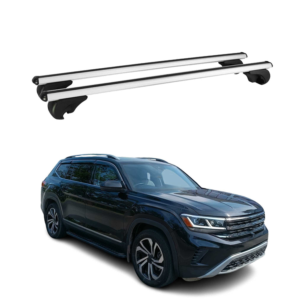 2018-2026 VW Atlas Roof Rack Cross Bars Silver