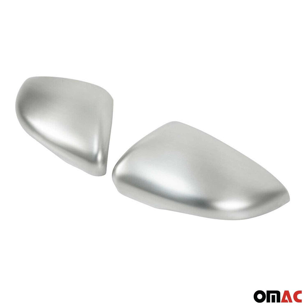 2010-2014 VW Golf Mk6 Side Mirror Cover Caps Matt Stainless Steel Silver 2 Pcs