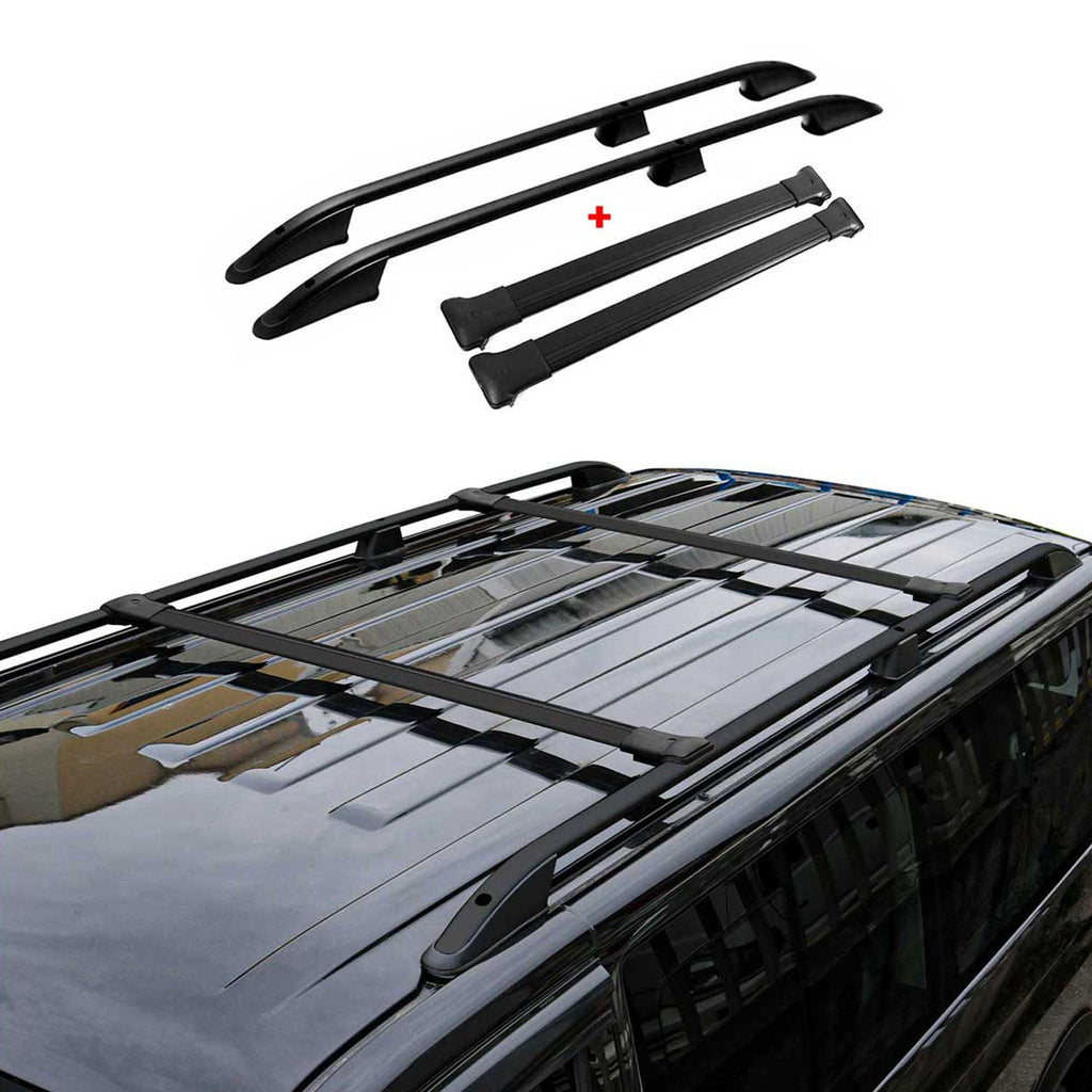 2014-2023 Ford Transit Connect Short Roof Racks & Roof Rack Rails Black