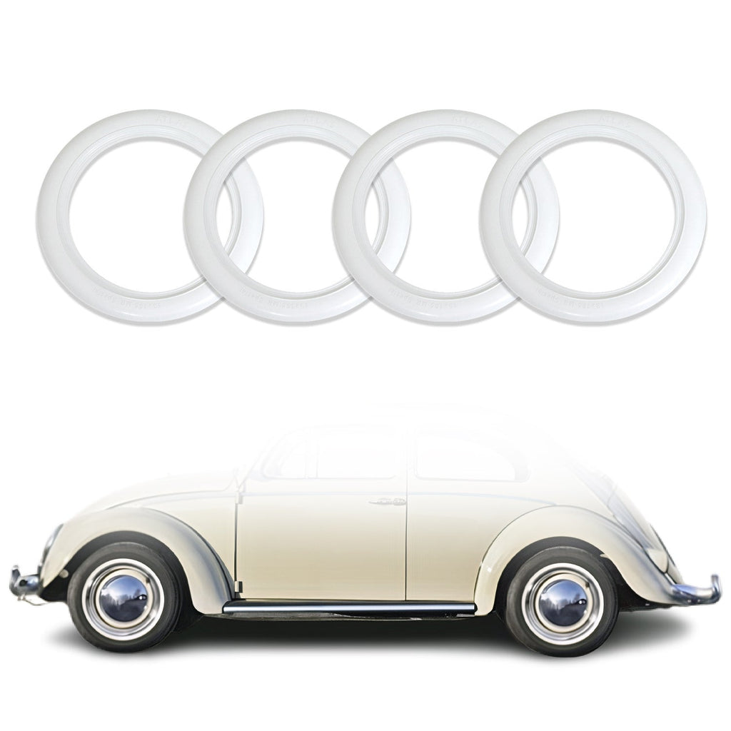 4x Portawalls White Wall Tire Insert 14" Rims Sidewall Set