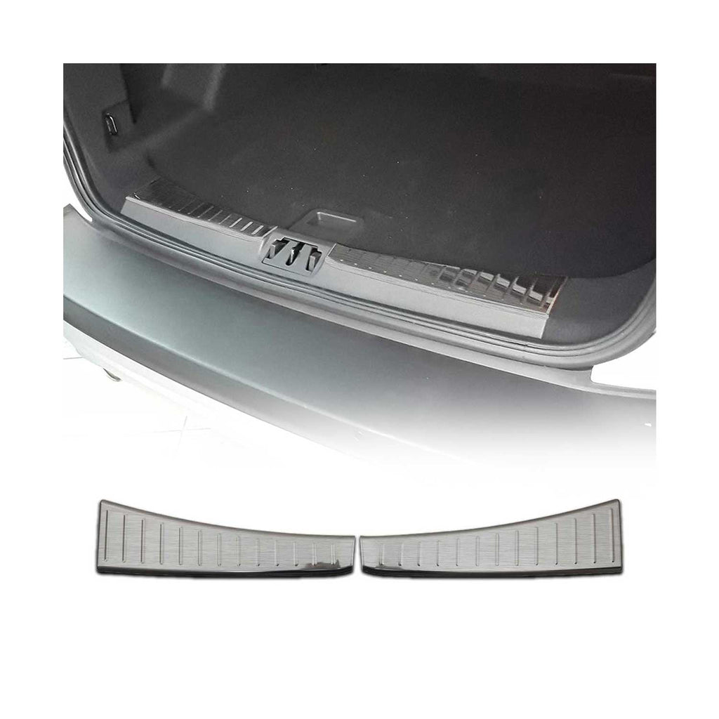 2017-2019 Ford Escape Trunk Sill Cover Bumper Protector Stainless Steel Brushed 2 Pcs