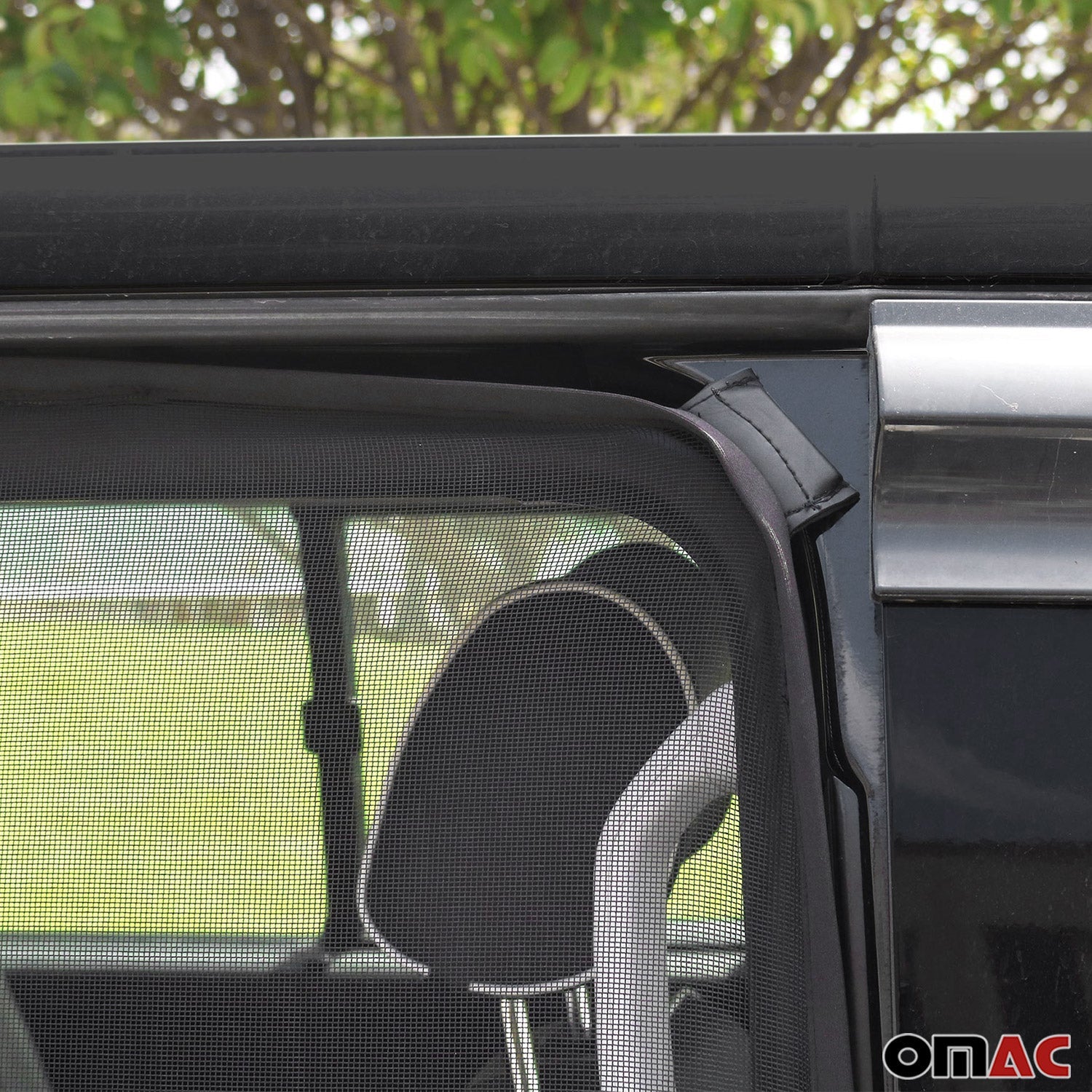 2015-2024 Ford Transit Mosquito Net Bug Magnetic Screen Sliding Door Black