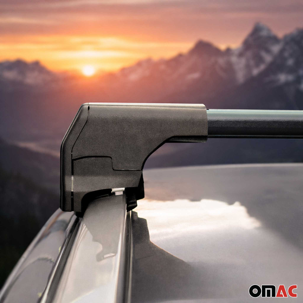 2013-2018 Audi Q3 Q3 Quattro Roof Rack Cross Bars Black