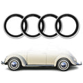 4x Portawalls Black White Wall Tire Insert 14" Rims Sidewall Set