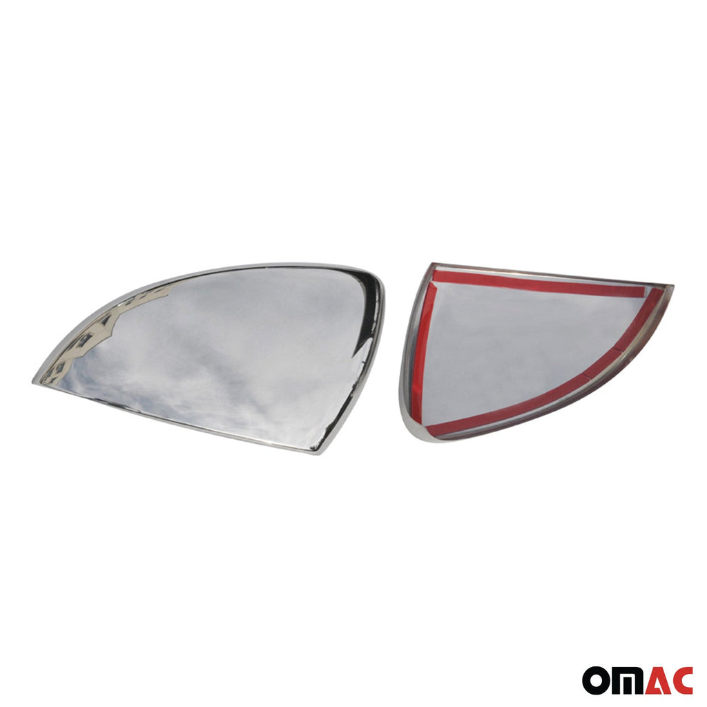 2015-2021 VW Golf Mk7 Side Mirror Cover Caps Stainless Steel Silver 2 Pcs