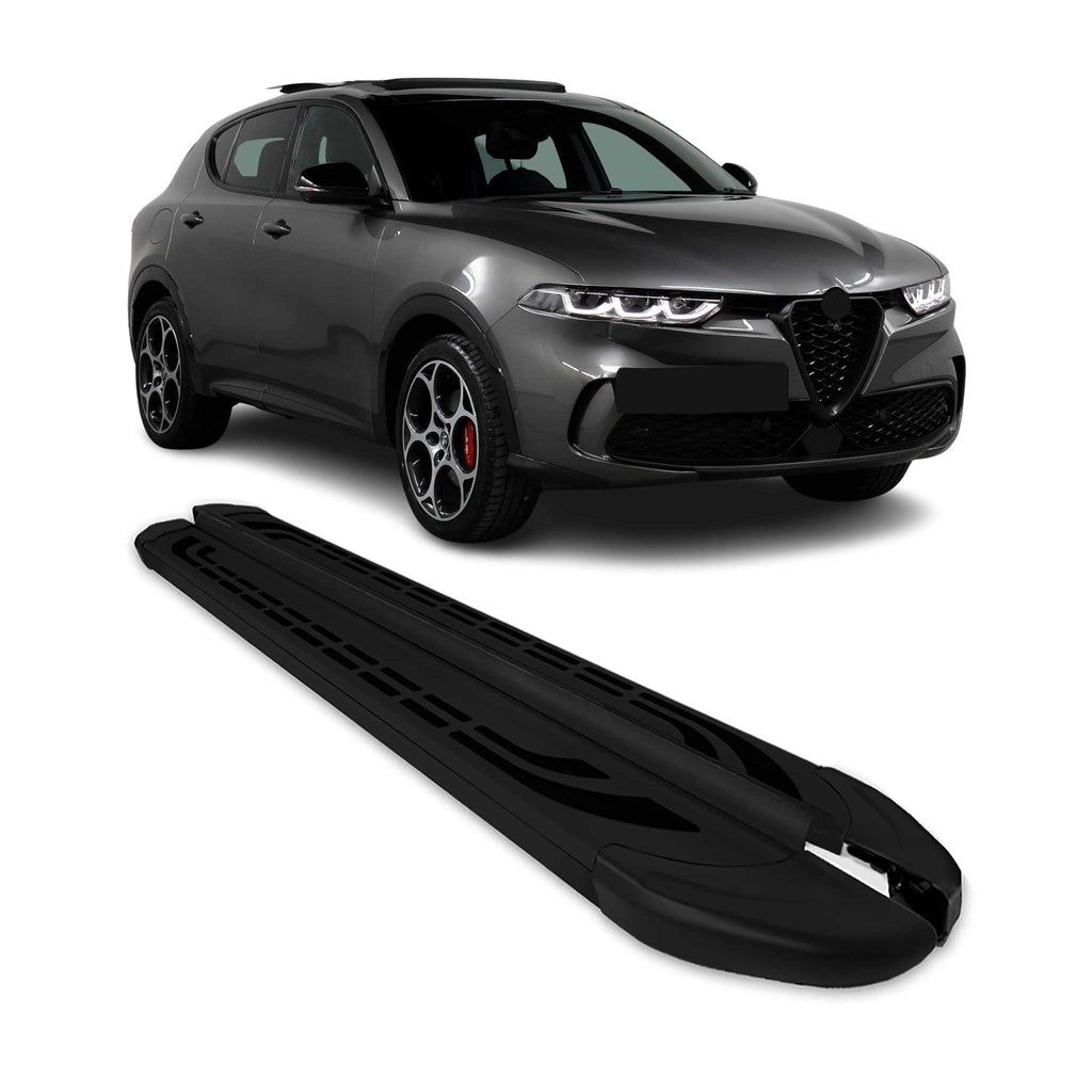 2023-2026 Alfa Romeo Tonale Running Boards Side Steps Black