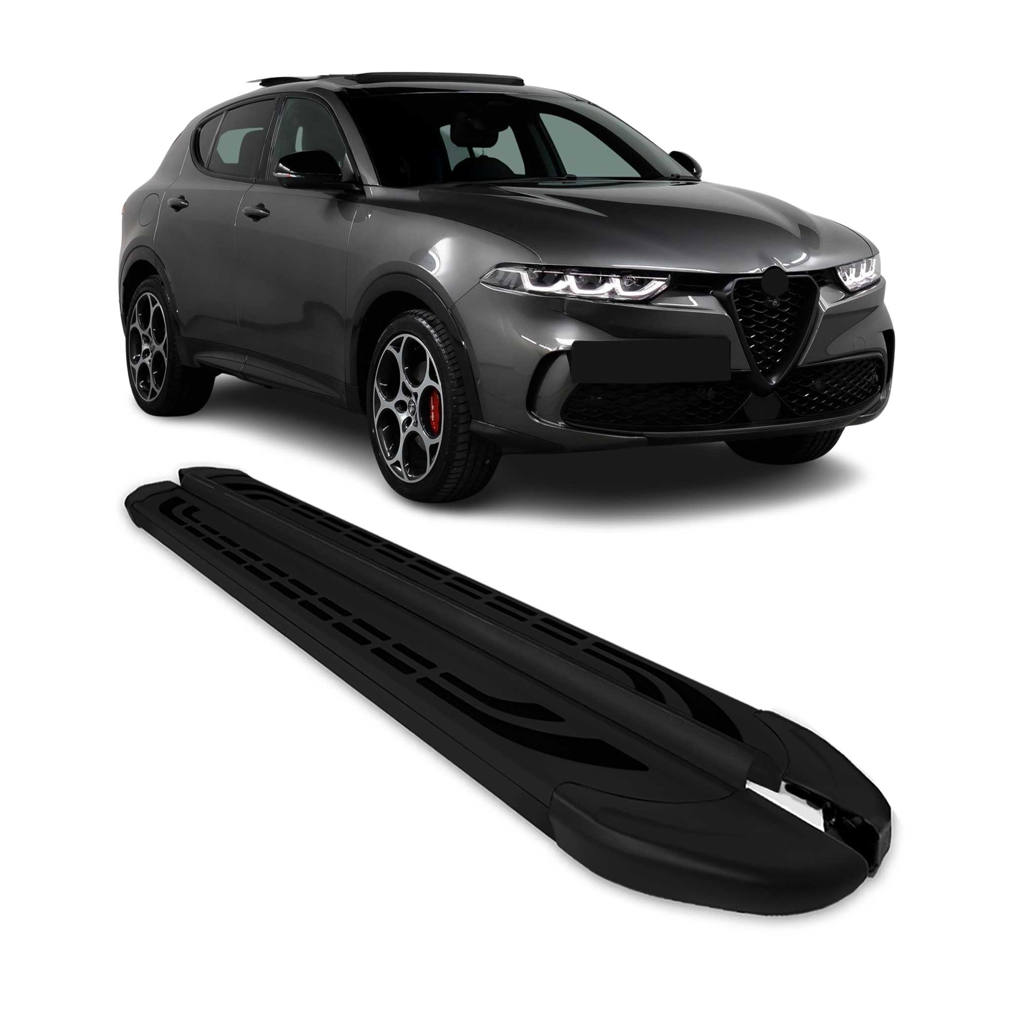 2023-2026 Alfa Romeo Tonale Running Boards Side Steps Black