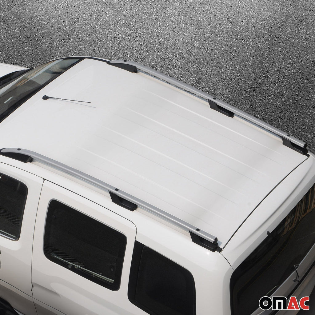 2015-2026 Ford Transit L1 SWB Roof Rack Rails Side Rails Silver