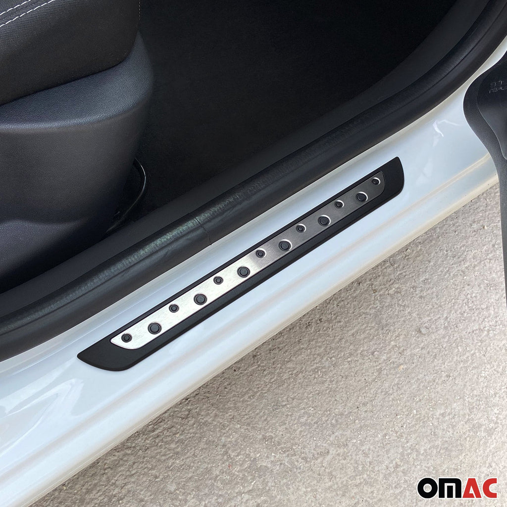 2018-2026 Land Rover Range Rover Velar Door Sill Scuff Plate Scratch Protector Stainless Steel Silver 4 Pcs