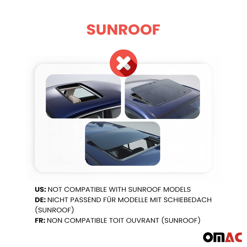2010-2017 Chevrolet Equinox Roof Rack Cross Bars Silver