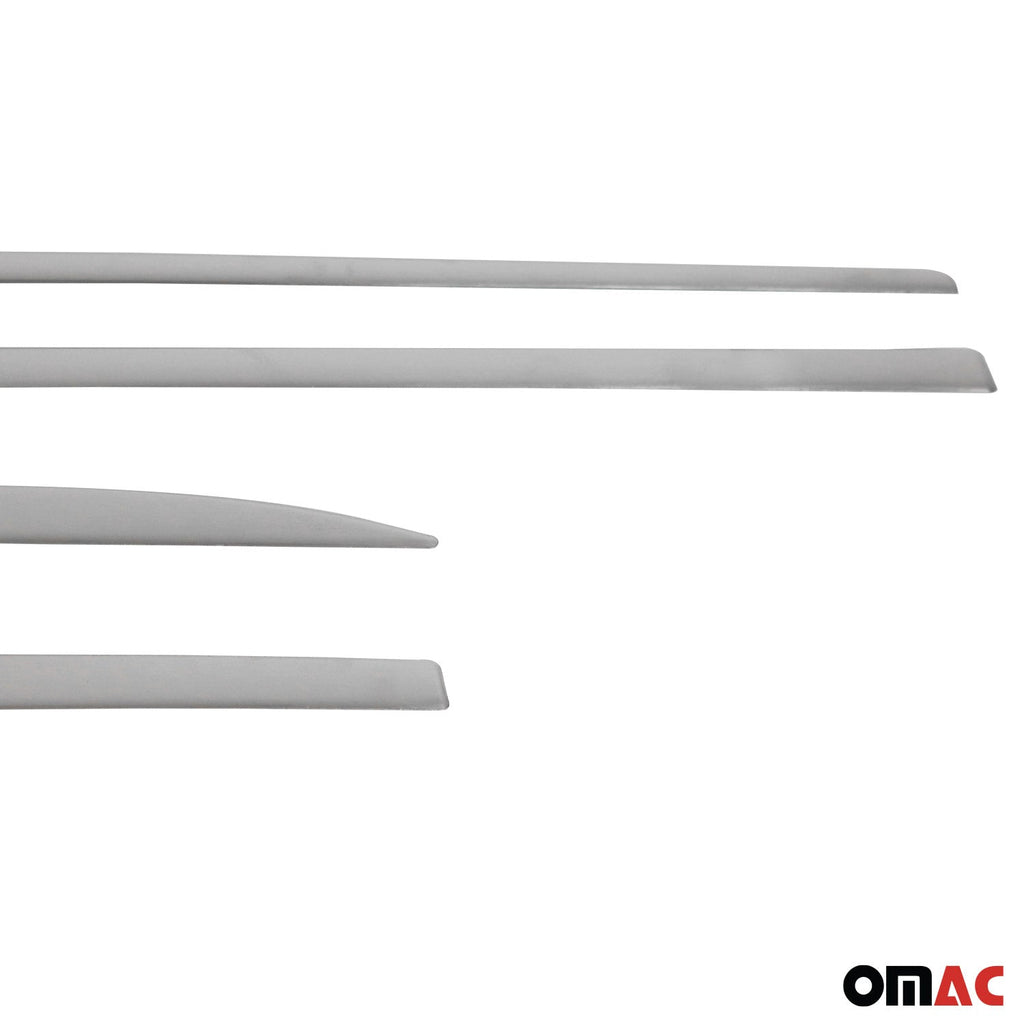 2015-2020 Audi A3 Side Door Molding Trim Skirt Garnish Stainless Steel Silver 4 Pcs