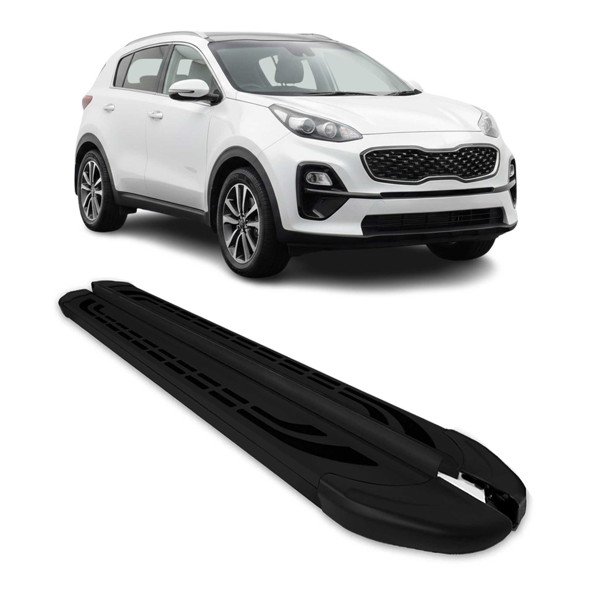 2016-2021 Hyundai Tucson Running Boards Side Steps Black