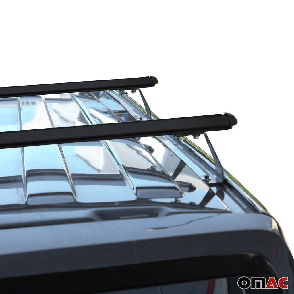2016-2023 Mercedes Metris Fix Points Roof Racks Cross Bar Black 2 Pcs