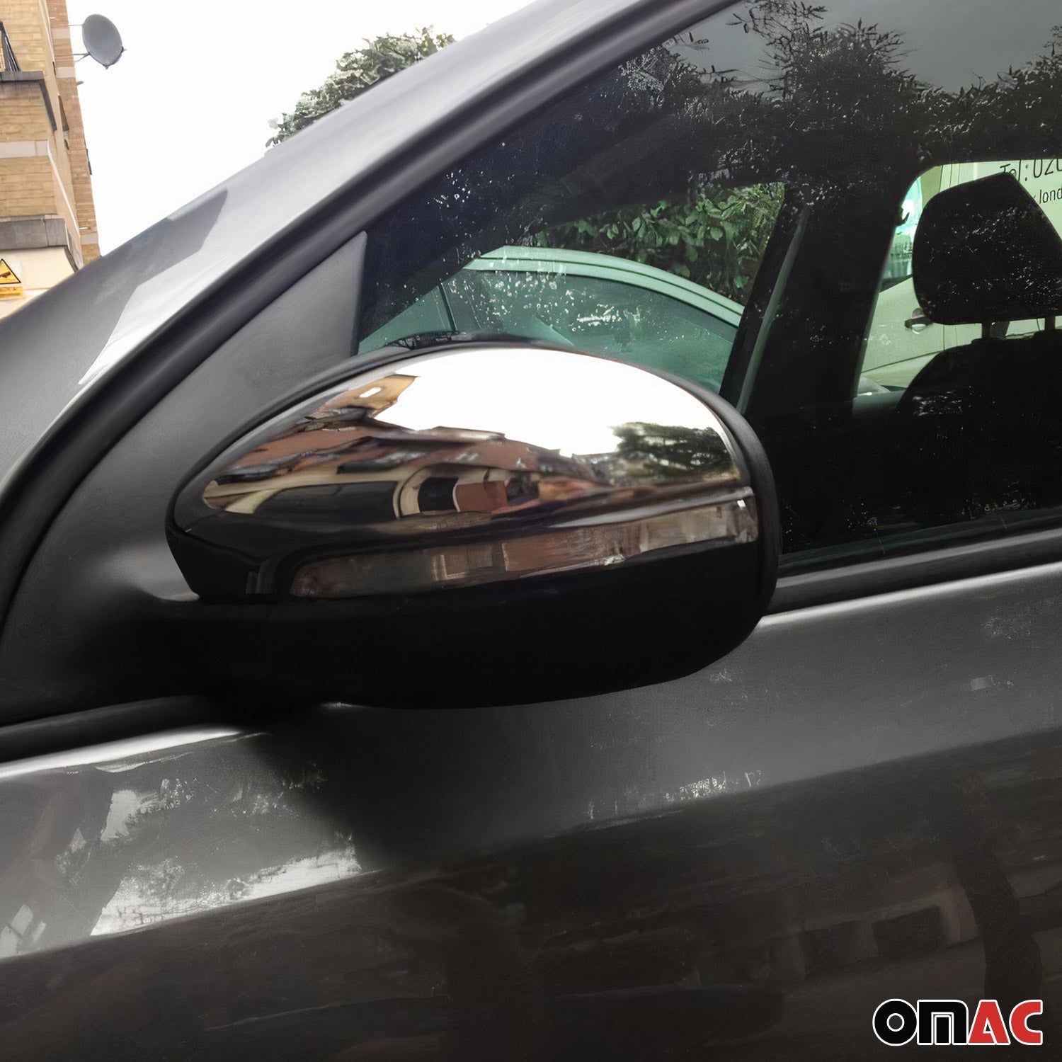 2010-2014 VW Golf Mk6 Side Mirror Cover Caps Stainless Steel Silver 2 Pcs