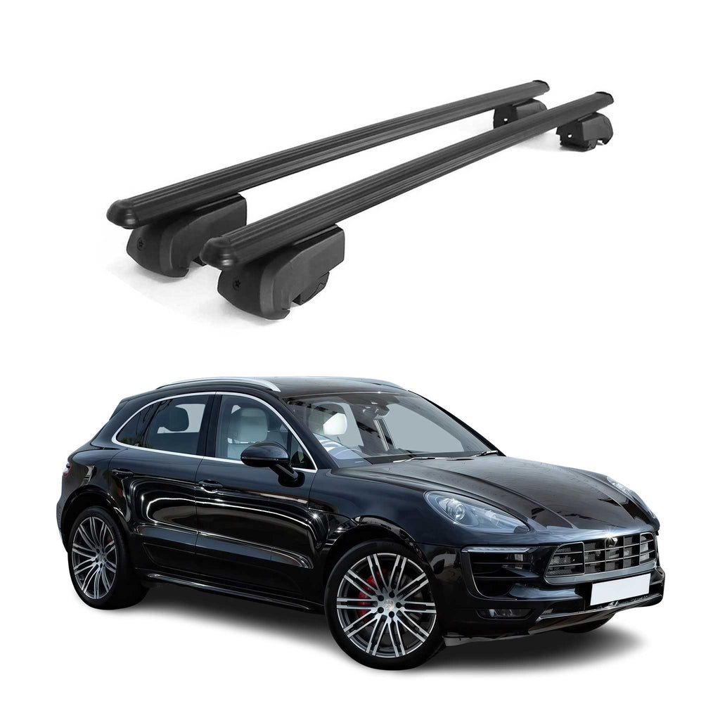 2015-2026 Porsche Macan 1.gen Roof Rack Cross Bars Black