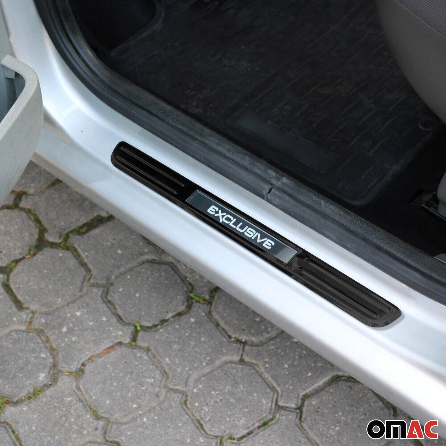 Honda Door Sill Scuff Plate Illuminated Exclusive Stainless Steel Dark 4 Pcs