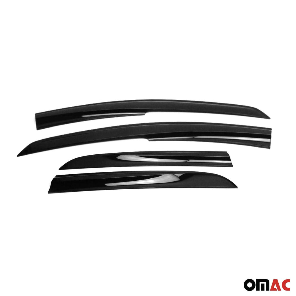 2009-2013 Toyota Corolla Sedan Window Visor Vent Rain Deflector 4Pcs Smoke