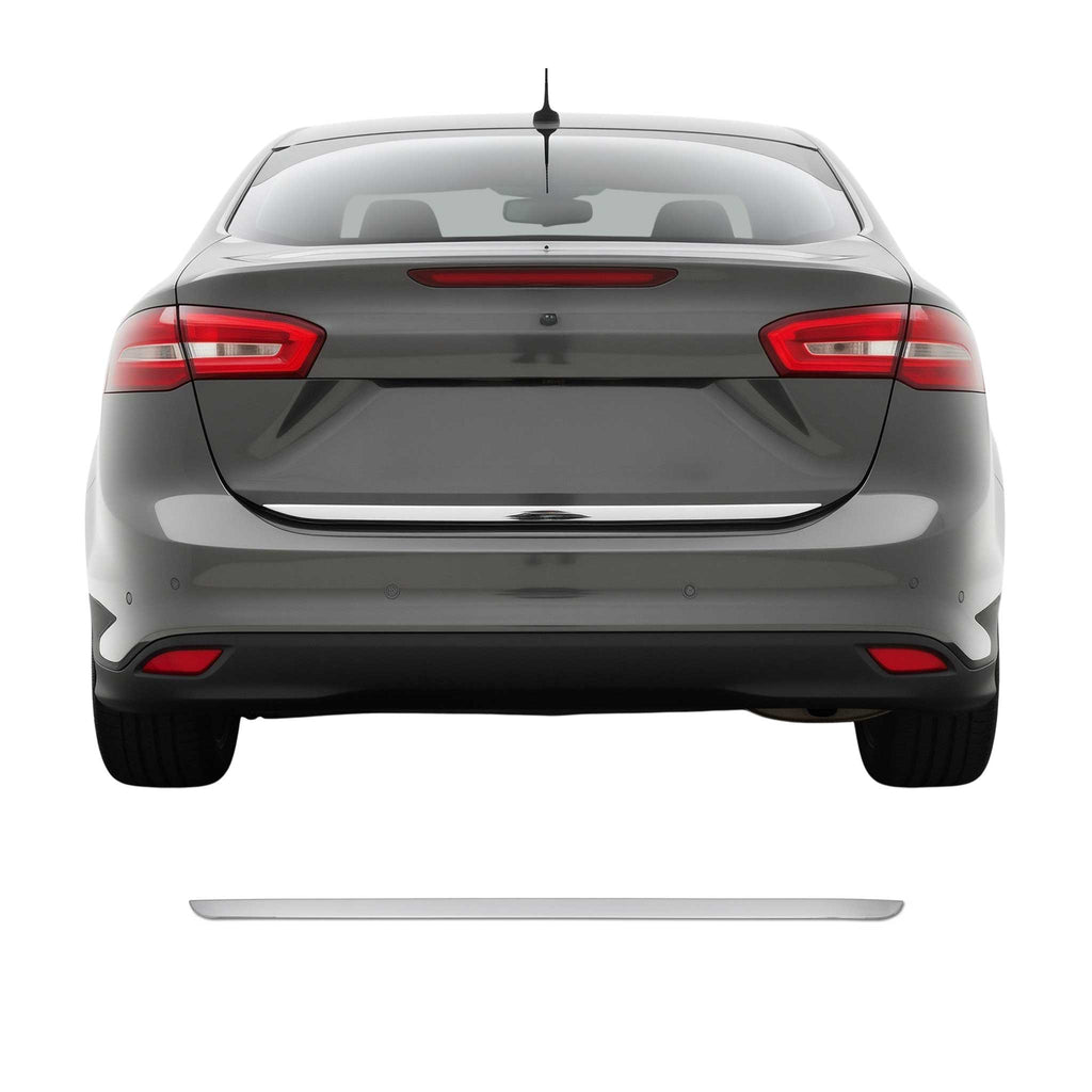 2015-2018 Ford Focus Sedan Rear Trunk Molding Trim Stainless Steel