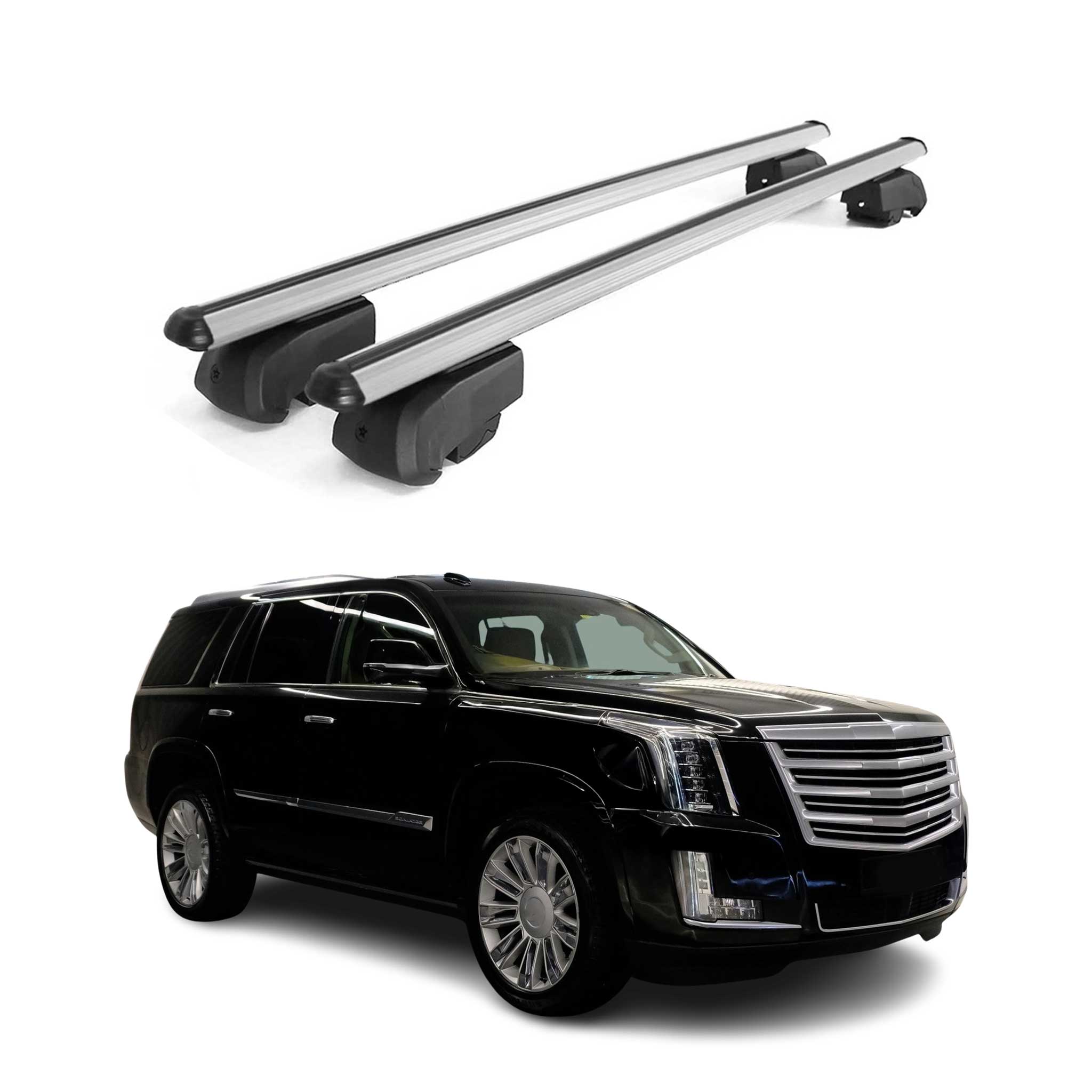 2021-2026 Cadillac Escalade 5.gen Roof Rack Cross Bars Silver