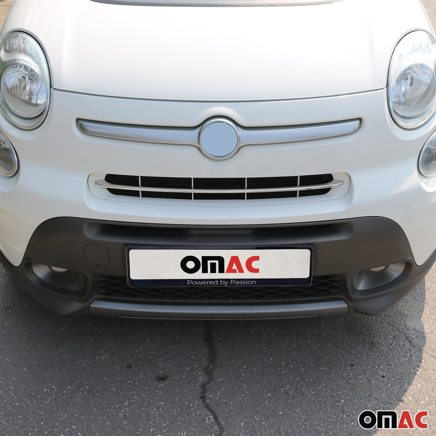 2014-2020 Fiat 500L Rockstar Front Bumper Grill Trim Molding Stainless Steel Silver