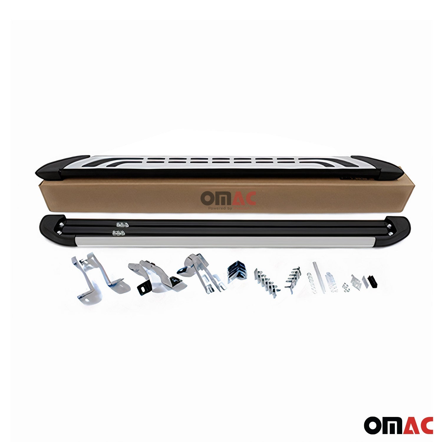 2014-2018 Subaru Forester IV Running Boards Side Steps Silver