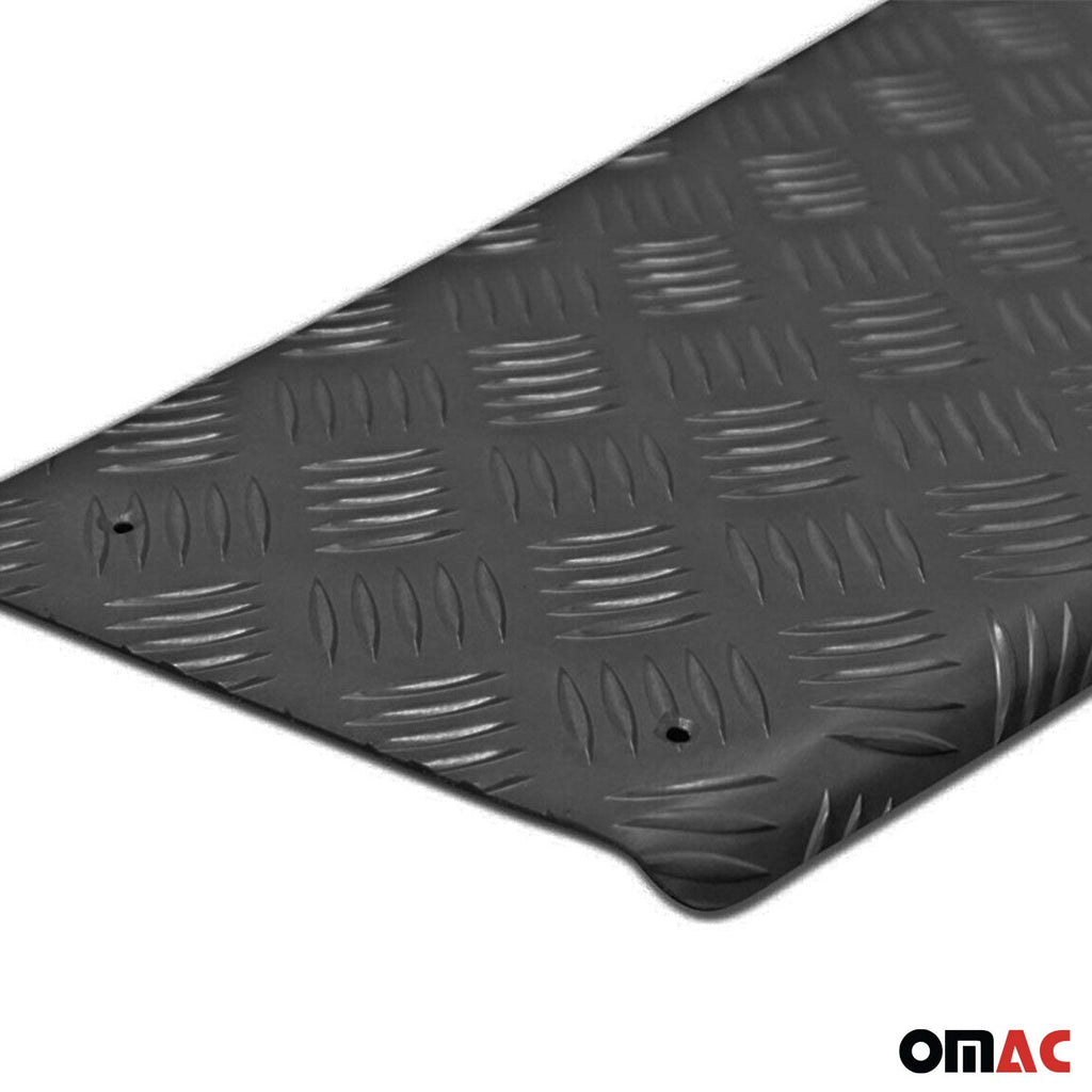 2015-2026 Ford Transit Rear Bumper Sill Cover Protector Aluminium Black