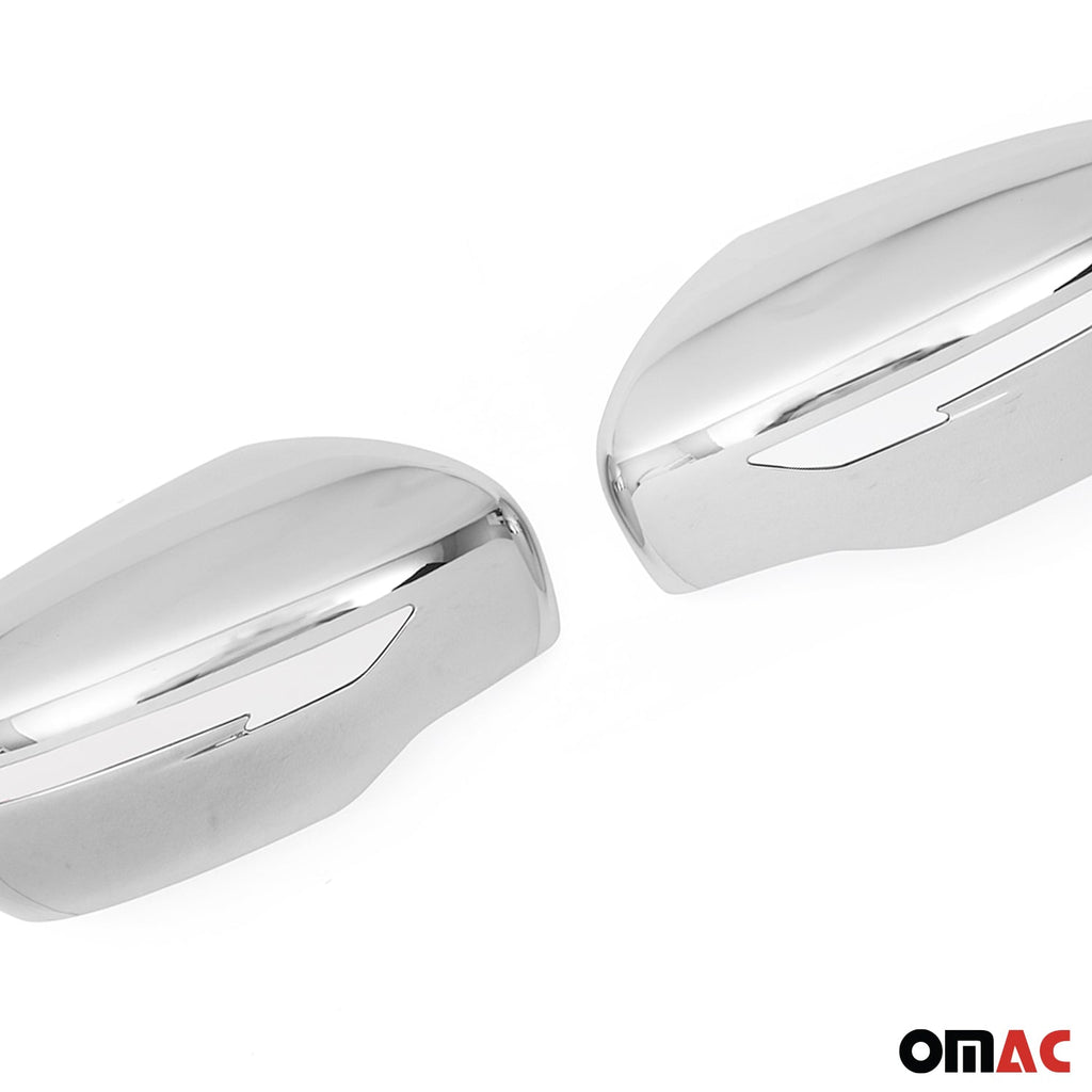 2018-2024 Nissan Kicks Side Mirror Cover Caps ABS Chrome Silver Gloss 2 Pcs