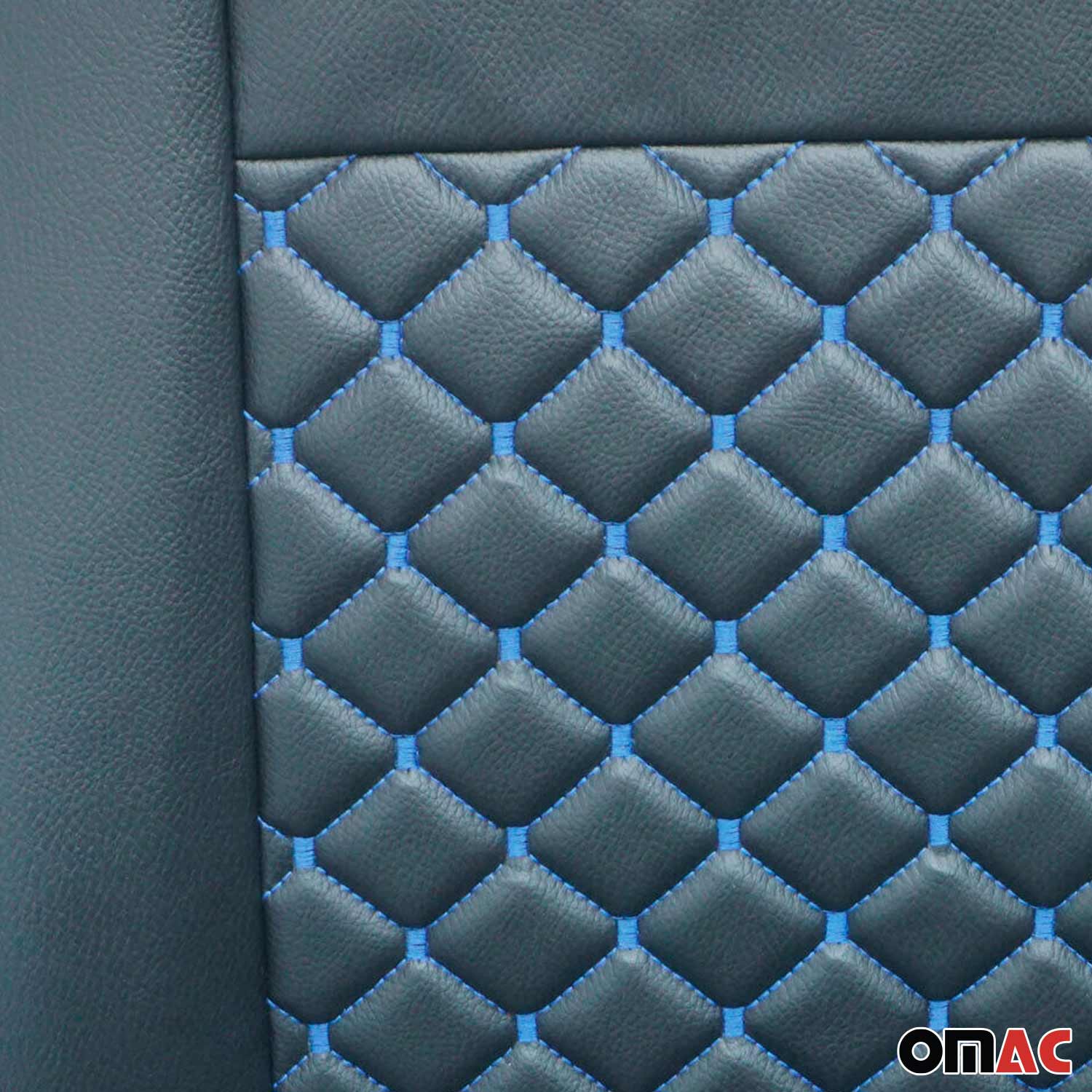 2006-2018 Mercedes Sprinter W906 Leather Custom fit Seat Cover Black Blue